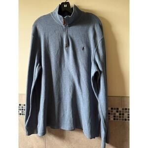 Polo by Ralph Lauren Blue Cotton Men's Sweatshirt SZ L